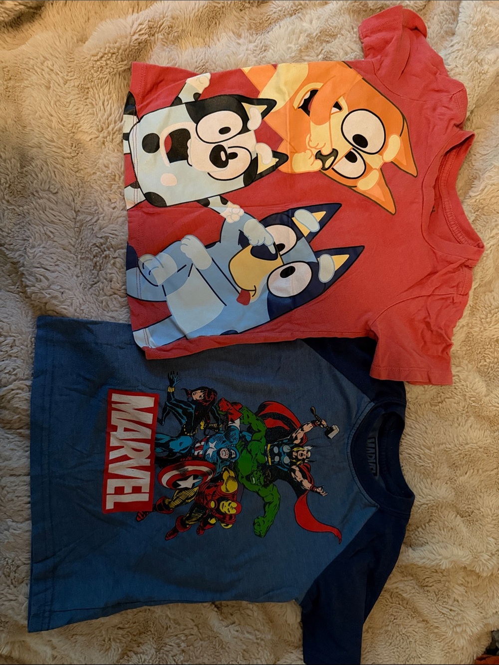 Marvel & Bluey Cartoon Tee